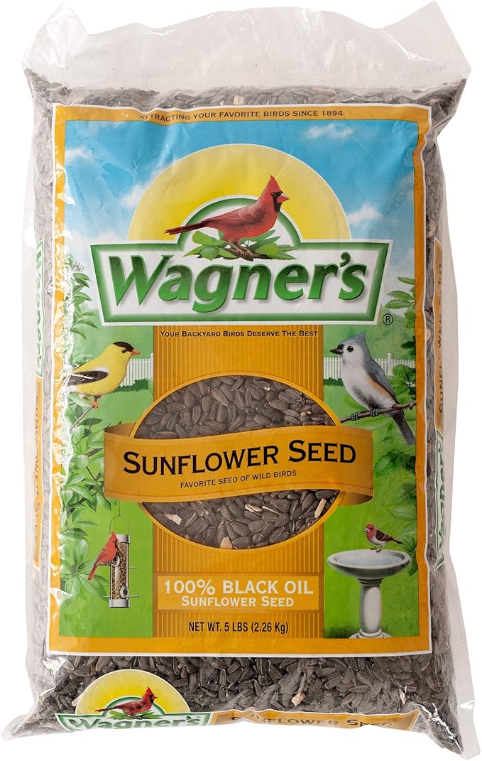 Wagner's 10-Pound Nyjer Seed, 5-Pound Black Oil Sunflower Seed Wild Bird Food Bundle