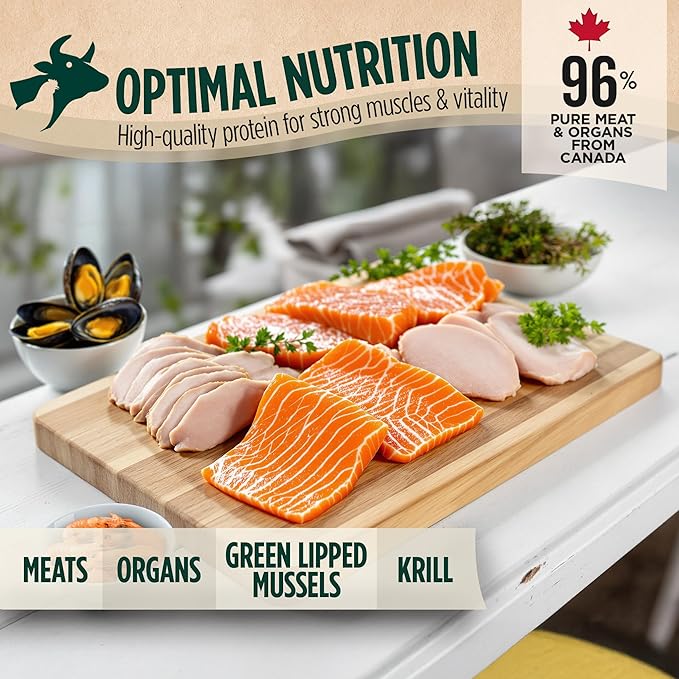 ZEAL Canada Air-Dried Salmon & Turkey Recipe for Cats - Superfood Omega-3 Rich, Dual-Protein, Grain Free, No Fillers, Complete Nutrition (Salmon & Turkey, 14.1 oz)