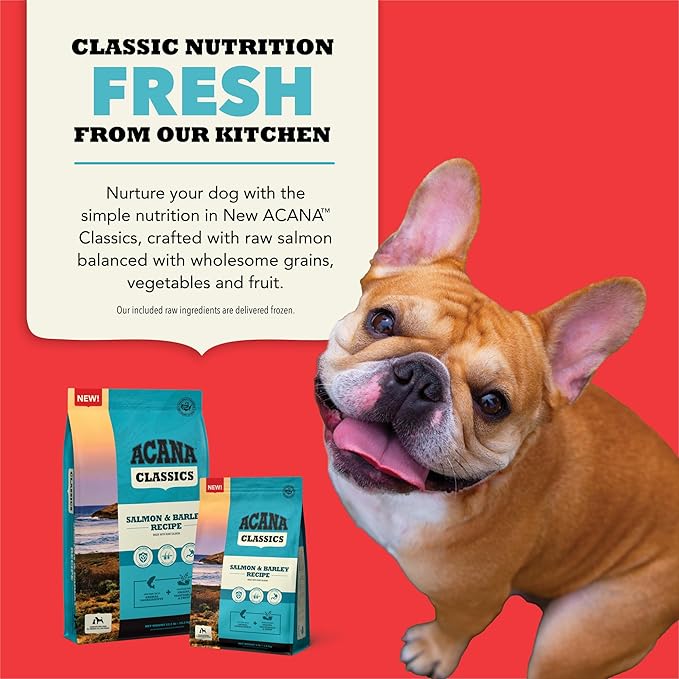 ACANA Classics Dry Dog Food Salmon and Barley Recipe 22.5lb Bag