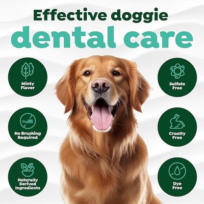 TropiClean Fresh Breath Dog Toothpaste for Teeth Cleaning, Breath Freshener, Easy to Use Plaque & Tartar Remover Gel, No Toothbrush Needed, 4oz.