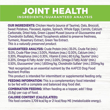 Wellness Bowl Boosters, Dog Food Topper for Small, Medium, & Large Breeds, Grain Free, Natural, Freeze Dried, Joint Health Chicken, 4 Ounce Bag (Pack of 1)