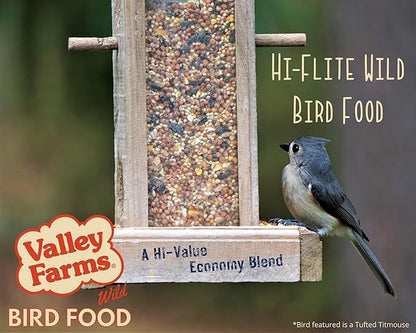 Valley Farms Hi-Flite Wild Bird Food - Best Seed Value for All Species of Birds for Outside Bird Feeders (5 Pound (Pack of 2))
