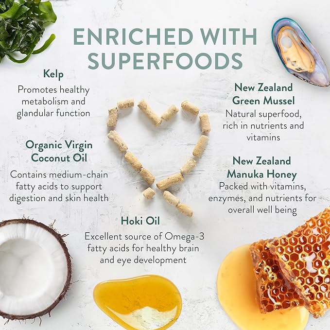 The New Zealand Natural Pet Food Co Meow Freeze Dried Cat Food - Lamb & Hoki Recipe, High Protein Treats, Meals & Toppers, Dry Cat Food, 9.9 oz