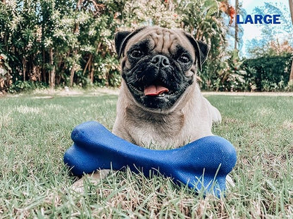 Tuff Pupper SuperChewy Tough Dog Bone Toy | Lifetime Replacement | Strong Natural Rubber | Great Dog Fetch Toy | Chew Toys for Dogs | Ultra Durable Chew Toys for Moderate Chewers | Large Breed Tested