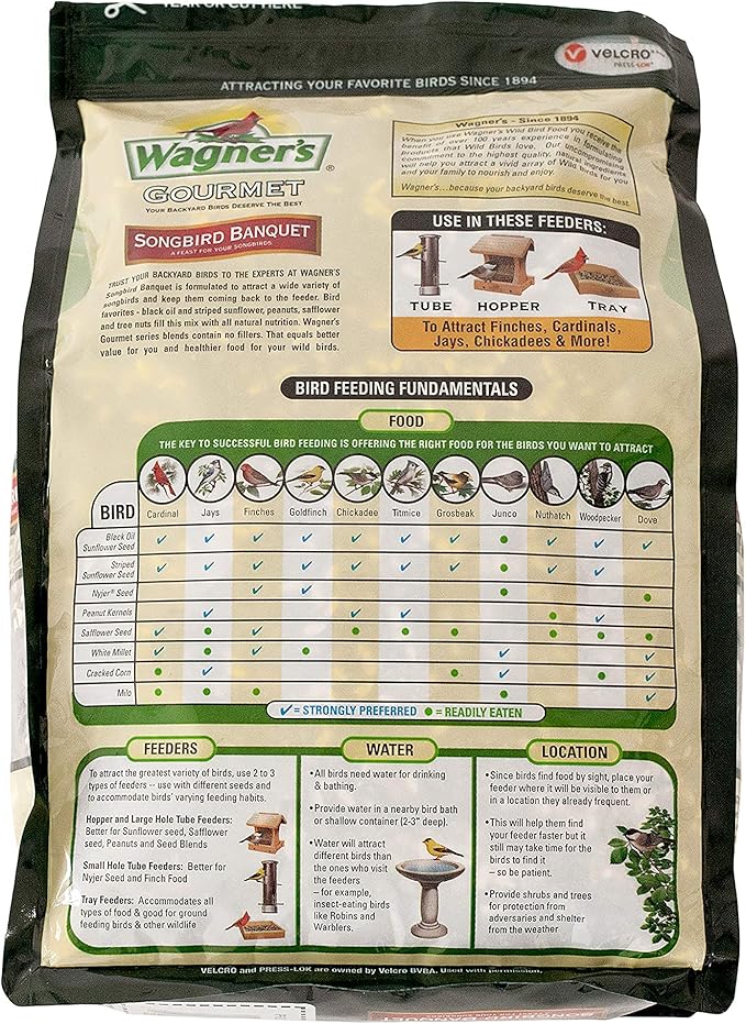 Wagner's 82042 Songbird Banquet Wild Bird Food, 5-Pound Bag