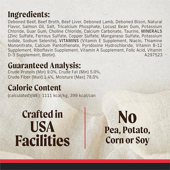 [Merrick] Real Beef Lamb And Bison - 12.7 oz (Pack of 12)