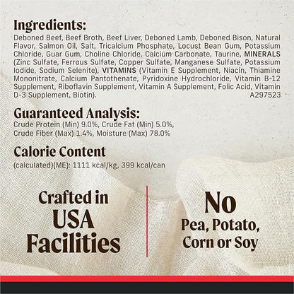 [Merrick] Real Beef Lamb And Bison - 12.7 oz (Pack of 12)