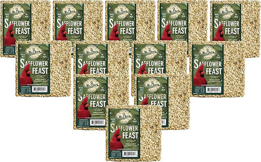 12-Pack of Mr. Bird Safflower Feast Small Wild Bird Seed Cake 8 oz.