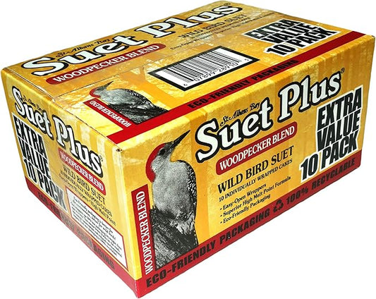 Woodpecker Bird Suet 10 Pack of 11 oz. Bird Suet Cakes