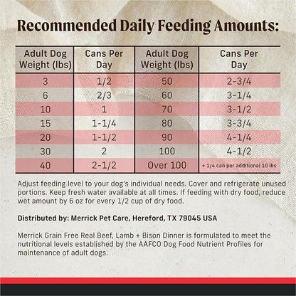 [Merrick] Real Beef Lamb And Bison - 12.7 oz (Pack of 12)