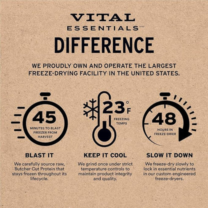 Vital Essentials Freeze-Dried Raw Duck Meal or Mixer Cat Food Soft Nibs | 99% Duck, Organs & Bone | 12 oz