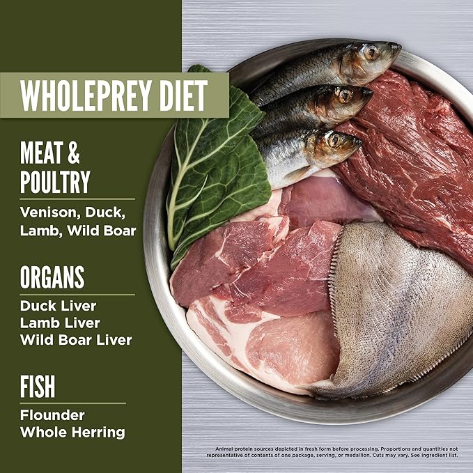 ORIJEN Grain Free High Protein Freeze Dried Dog Food & Topper Tundra Recipe 6oz Bag