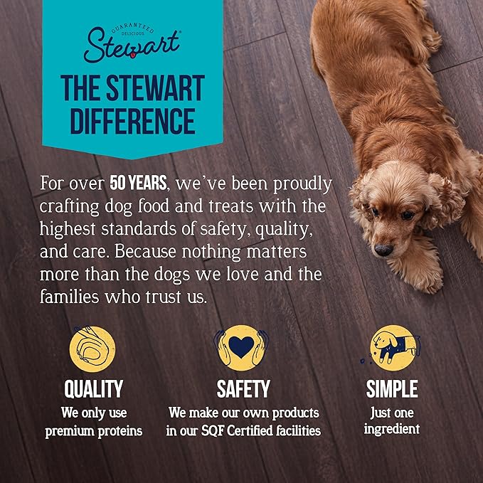 Stewart Single Ingredient Freeze Dried Raw Dog Treats, Chicken Liver, 16 Ounce Value Size, up to 300 Pieces per Resealable Pouch, Training Treats or Meal Topper, High Protein, Grain Free, Gluten Free