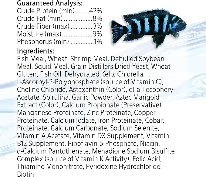 Aqueon Cichlid Food Mini 4.5 Ounces